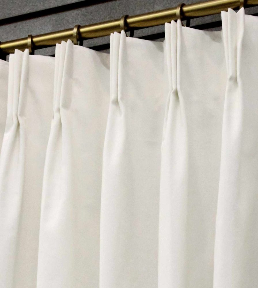 Patio Door Drapery Panel in White Cotton Twill (1 Panel) - RichTex ...