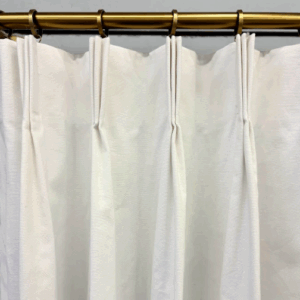 Patio Door Drapery Panel in White Cotton Duck (1 Pair / 2 Panels)