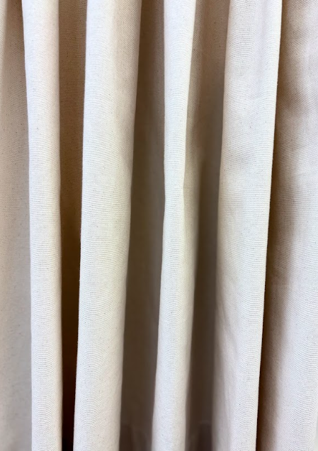 Quick-Ship Drapes in 7 oz. Cotton Duck in Natural (1 Pair / 2 Panels) - Image 2