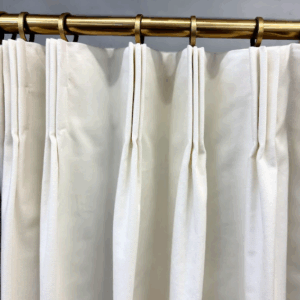 Quick-Ship Drapes in White Fine Twill (1 Pair / 2 Panels)