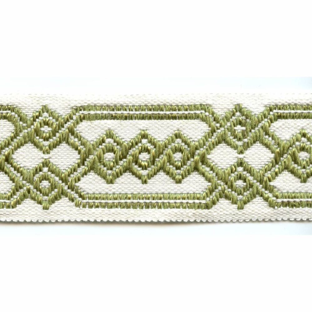 Blue Geometric 2" Decorative Border Tape Trim GY200/26 RichTex