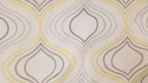 Ambers Canary Yellow Embroidered Home Decor Fabric by Richloom