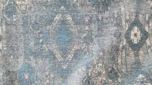 Persian Denim Blue Ikat Upholstery Fabric