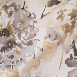 Trenhodge Platinum Lemoncello Floral Drapery Fabric by Richloom