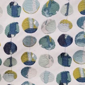 Zest Bluejay Embroidered Dot Drapery & Home Decor Fabric