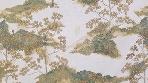 Aspen Shadow Floral Tree Backed Embroidered Home Decor Fabric