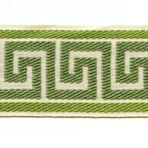 Greek Key Lime Green 2.5" Decorative Border Tape Trim