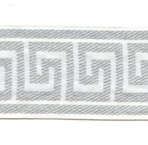 Greek Key White 2.5" Decorative Border Tape Trim