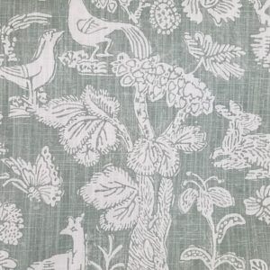 Bowen Resist Blue Floral Drapery Fabric by P/Kaufmann