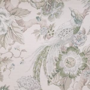 Valentina Foam Green Floral Home Decor Fabric by P/Kaufmann