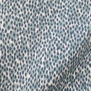 Arnaud Blueberry Blue Animal Print Drapery Fabric by P/Kaufmann