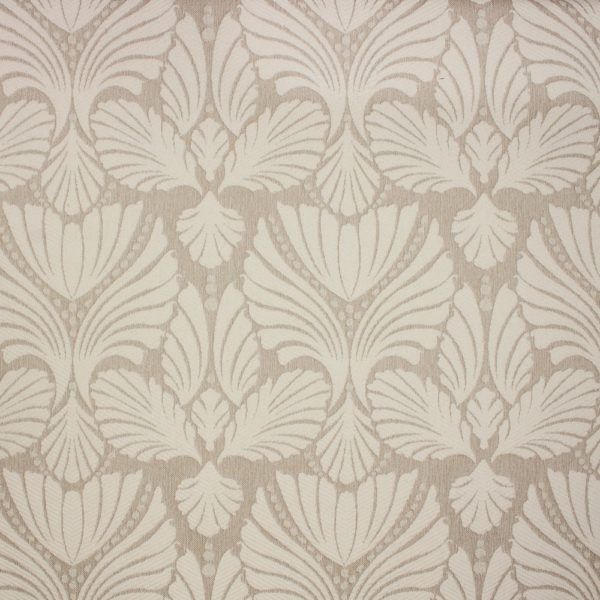 Fennel Linen Jacquard Damask Upholstery Fabric by Richloom