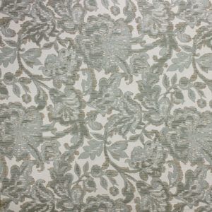 Fringe Powder Blue Floral Upholstery Fabric by Richloom