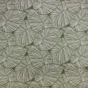 Tenerife Fir Green Tropical Leaf Home Decor Fabric by Richloom Platinum