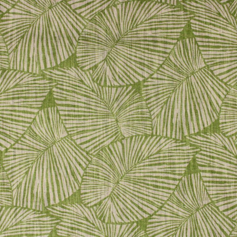 Tristan Leaf Green Tropical Drapery Fabric