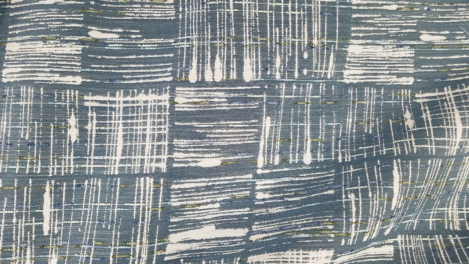 Line Up Atlantic Blue Modern Home Decor Fabric by Swavelle