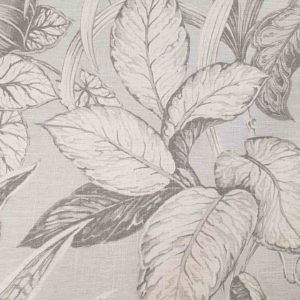 Bangan Cirrus Gray Tropical Floral Home Decor Fabric