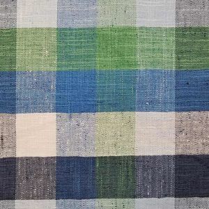 Jazz Oasis Blue & Green Check Home Decor Fabric by P Kaufmann