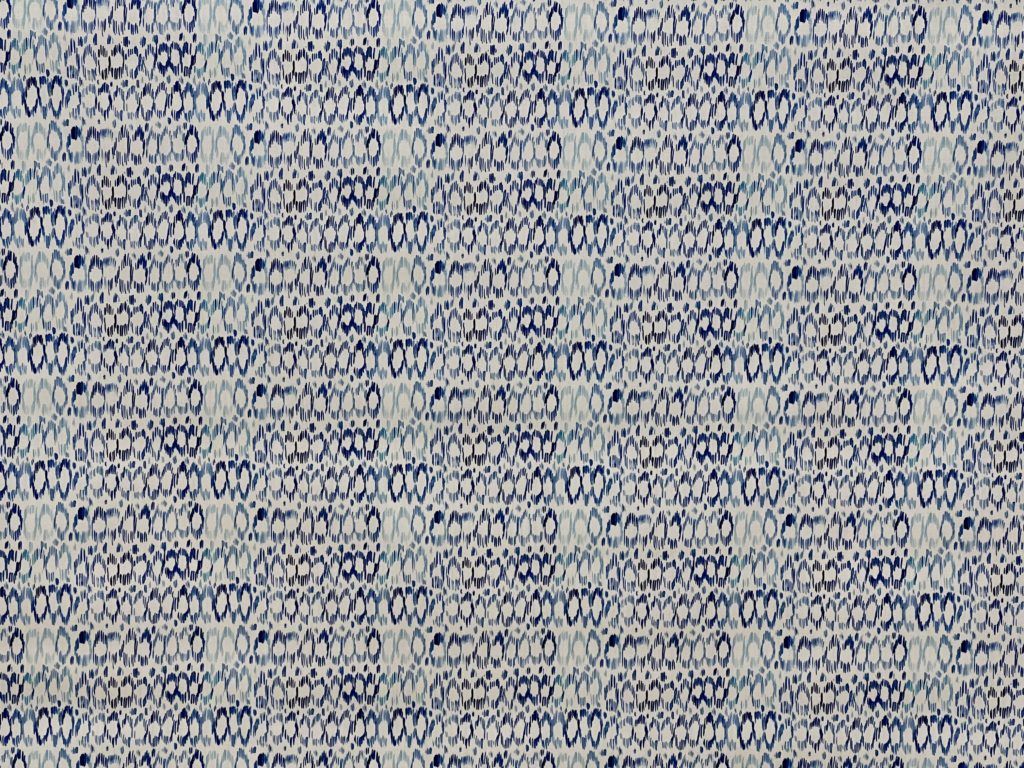 Murano Capri Blue Pattern Indoor Outdoor Fabric - Rich Tex