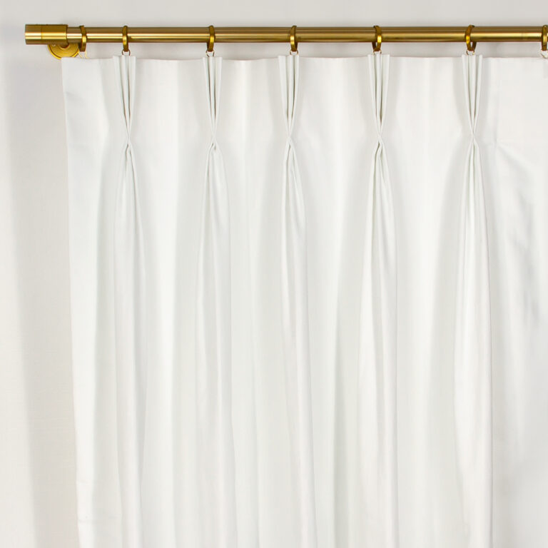 Custom Pleated Lined Drapes in Abby Line Twill - Rich Tex