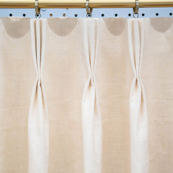 On-the-Move Drapes in Old Country Linen in Parchment (1 Pair / 2 Panels)