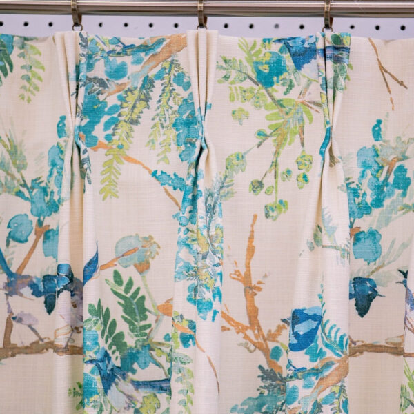 On-the-Move Drapes in Emilia Mediterranean Blue (1 Pair / 2 Panels)