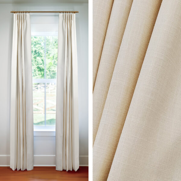 Quick-Ship Drapes in Vision Cream (1 Pair / 2 Panels)