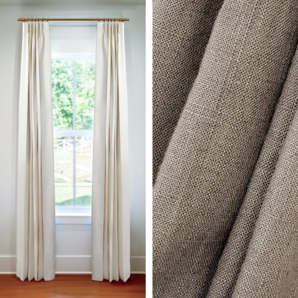 Quick-Ship Drapes in Whitney Toffee (1 Pair / 2 Panels)