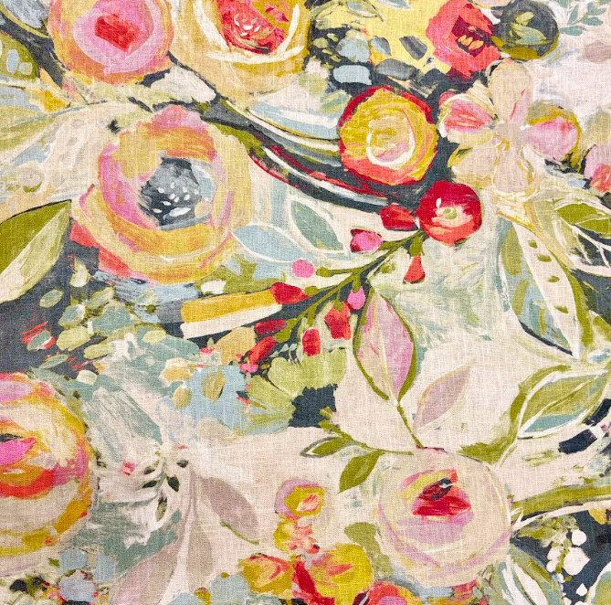 Covent Garden Pastel Linen Blend Home Decor Fabric