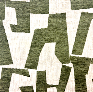 Whitmore Matcha Green Geometric Upholstery Fabric
