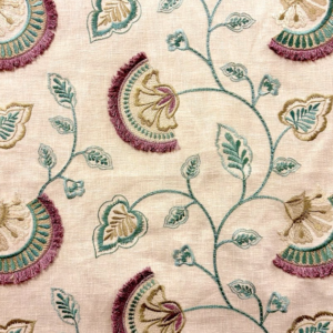 Gertrude Unicorn Purple Floral Home Decor Fabric