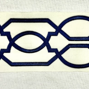 Teri Blue Home Decor Tape Trim 002