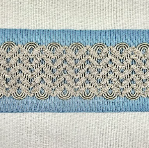 Sunset Strip Pacific Blue Home Decor Tape Trim