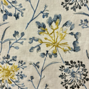 Nisantasi Cape Blue Floral Home Decor Fabric