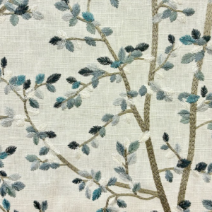Growing Wild Ice Blue Tree Home Decor Fabric