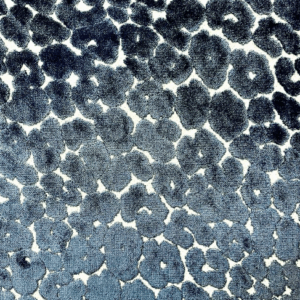 Chava Cadet Blue Animal Print Patterned Upholstery Fabric