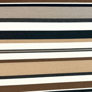 FF Brown Striped Outdoor Fabric by Sunbrella 64172 0002