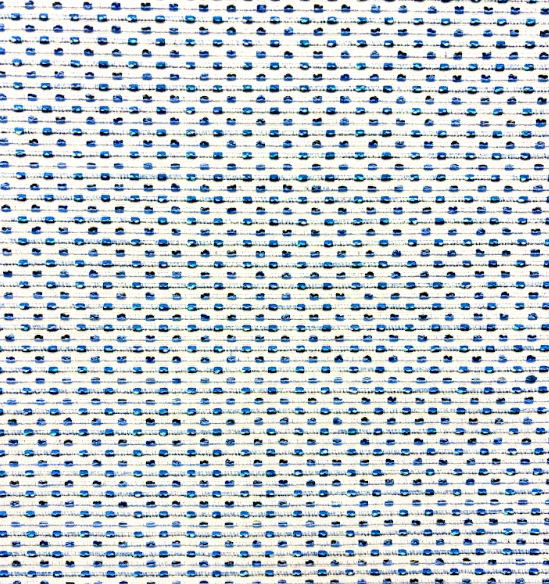 Molecule 578 Blue Dot Patterned Upholstery Fabric