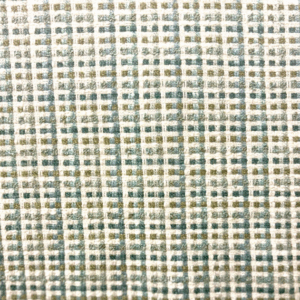 Angle Bargle Chenille Aqua Patterned Upholstery Fabric