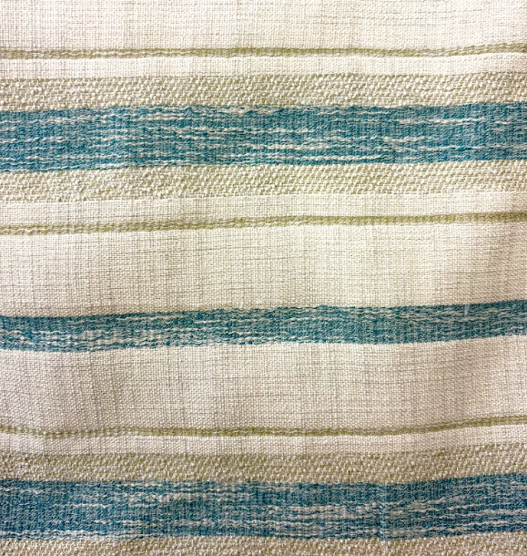 Stella Stripe Aqua Patterned Home Decor Fabric