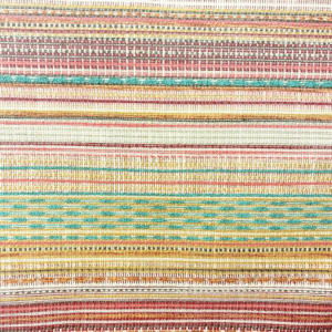 Topline Horizontal Stripe Tealberry Red Patterned Upholstery Fabric