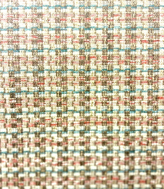 Simple Painted De Rust Red Patterned Home Decor Fabric