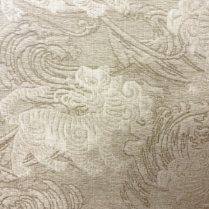 Surfing Waves Smoke Grey Tiger Patterned Upholstery Fabric