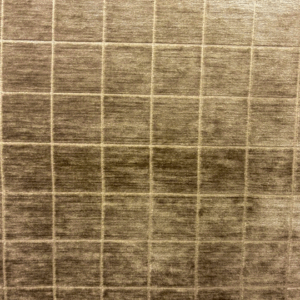 Block Square Mushroom Brown Grey Patterned Upholstery Fabric