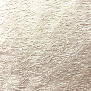 Recover Paisley Vanilla White Embroidery Patterned Home Decor Fabric