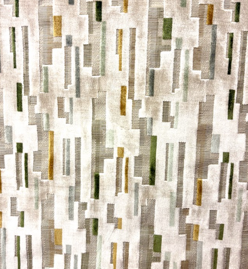 Pierce Moss Vertical Stripe Patterned Home Decor Fabric