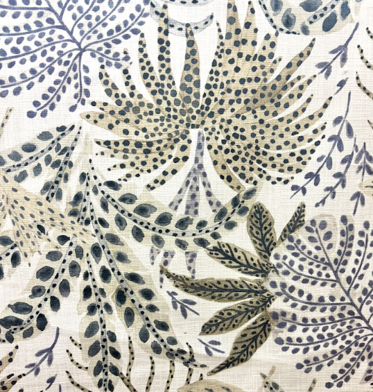 Trufalla Henna Leaf Patterned Home Decor Fabric