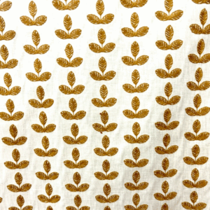 Trillium Topaz Leaf Patterned Home Decor Fabric