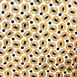 Calvera Mink Tan Circle Patterned Upholstery Fabric