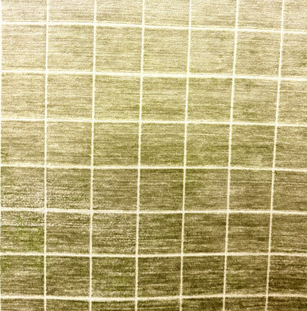 Block Plush Aloe Green Chenille Patterned Upholstery Fabric